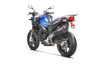 Akrapovic Slip-on Line Titanium Black Einddemper met E-keur BMW F 800 R 2009 > 2019